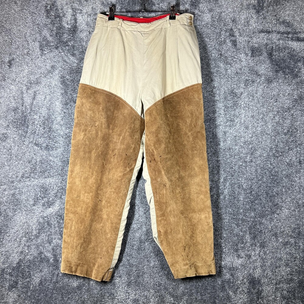 Vintage Abercrombie & Fitch Pants Mens 28x24 Beige Khakis Safari Relaxed Fit